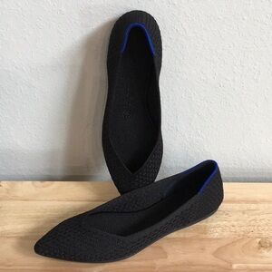 New Rothy's Black and Blue Women's Flats 6.5